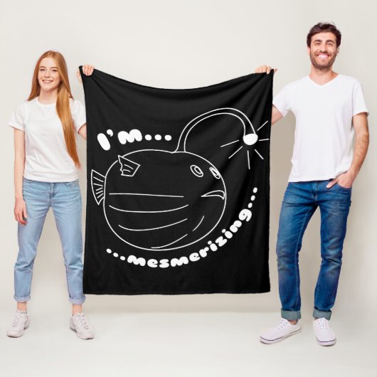 Ich bin Mesmerisierend... Die Puffer-Lampe-Fisch r Fleecedecke (Beispiel)