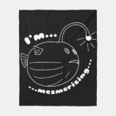 Ich bin Mesmerisierend... Die Puffer-Lampe-Fisch r Fleecedecke (Vorderseite)