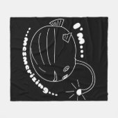 Ich bin Mesmerisierend... Die Puffer-Lampe-Fisch r Fleecedecke (Vorderseite (Horizontal))