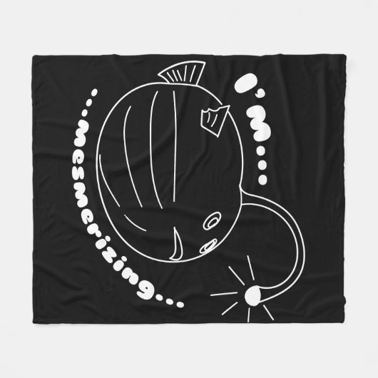 Ich bin Mesmerisierend... Die Puffer-Lampe-Fisch r Fleecedecke (Vorderseite (Horizontal))