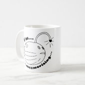 Ich bin Mesmerisierend... Die Puffer-Lampe-Fisch r Kaffeetasse (Vorderseite Links)
