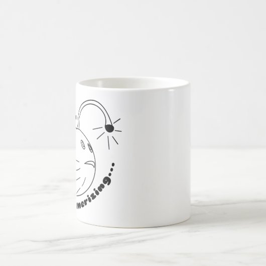 Ich bin Mesmerisierend... Die Puffer-Lampe-Fisch r Kaffeetasse (Mittel)