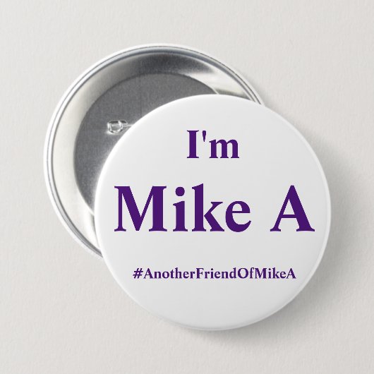 Ich bin Mike A - abschließende Kopie Button (Vorne & Hinten)