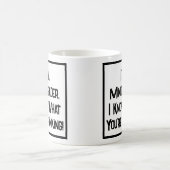 Ich bin Mind Reader. Ich weiß, was du denkst! Kaffeetasse (Mittel)