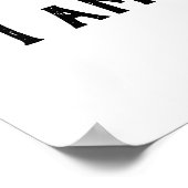 Ich bin Minimalistisch Christlich Word Art Poster (Ecke)