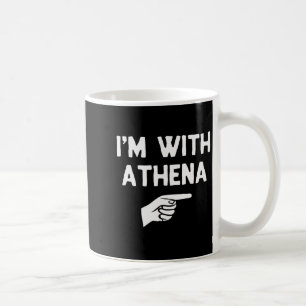 Ich bin mit Athena lustiger Halloween-Passform-Kos Kaffeetasse