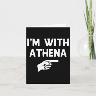 Ich bin mit Athena lustiges Halloween-Passform-Kos Karte