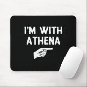 Ich bin mit Athena lustiges Halloween-Passform-Kos Mousepad (Mit Mouse)