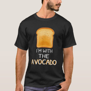 Ich bin mit Avocado Avocadolovers Toast Halloween T-Shirt