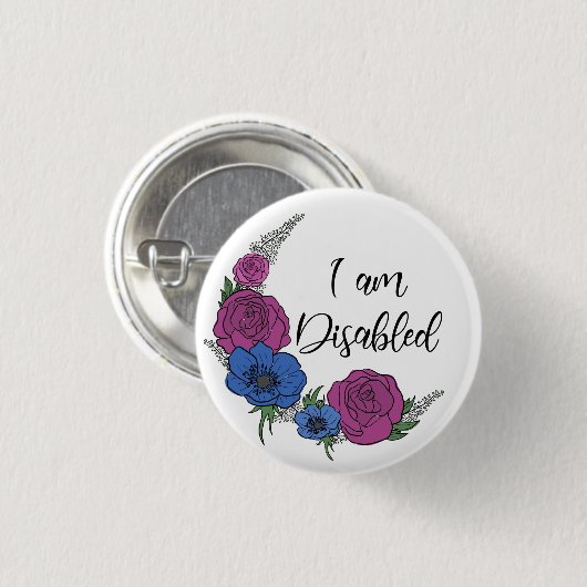 Ich bin Mit Behinderung Button (Vorne & Hinten)