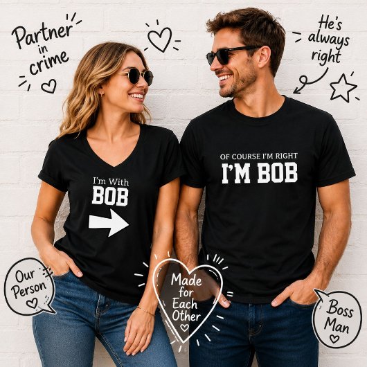 Ich bin mit Bob T-Shirt