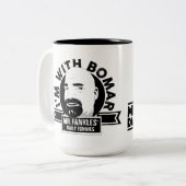 Ich bin mit Bomar - große Ol Kaffee-Tasse Zweifarbige Tasse (Vorderseite Links)