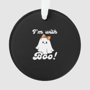 Ich bin mit Boo Funny Retro-Stil Ornament