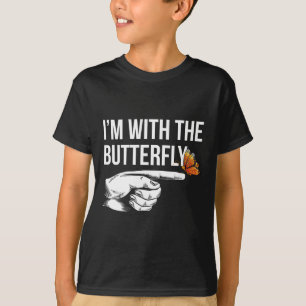 Ich bin mit Butterfly Party Matching Paare Hallowe T-Shirt