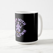 Ich bin mit Clown-Creepy & Funny Halloween Kaffeetasse (VorderseiteRechts)