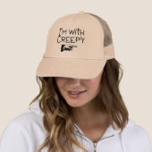 Ich bin mit Creepy Truckerkappe (Beispiel)