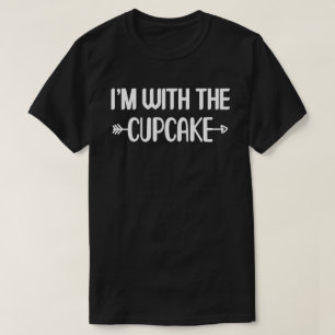 Ich bin mit Cupcake leicht Halloween Matching Paar T-Shirt