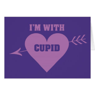 ICH BIN MIT CUPID Grußkarte