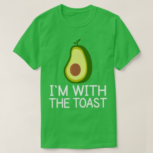 Ich bin mit dem Avocado 1 1 T-Shirt (Design vorne)