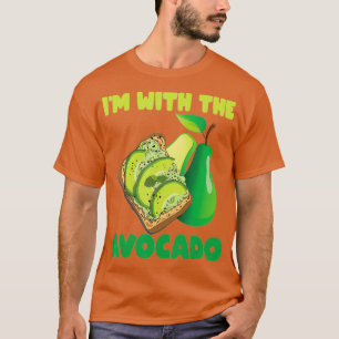 Ich bin mit dem Avocado Toast Funny Halloween T-Shirt