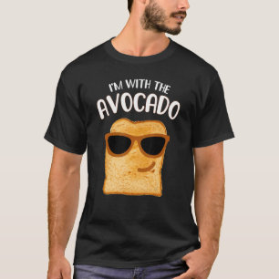 Ich bin mit dem Avocado Toast Halloween-Kostüm 202 T-Shirt