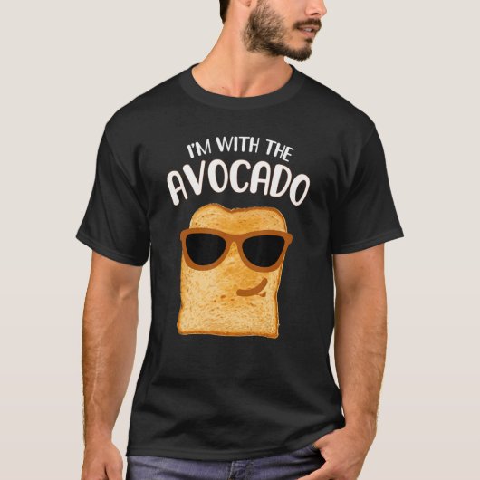 Ich bin mit dem Avocado Toast Halloween-Kostüm 202 T-Shirt (Vorderseite)
