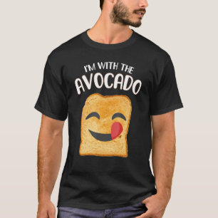 Ich bin mit dem Avocado Toast Halloween Kostüm 4 T-Shirt