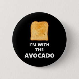 Ich bin mit dem Avocado Toast Halloween-Kostüm Button