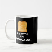 Ich bin mit dem Avocado Toast Halloween-Kostüm Kaffeetasse (Links)