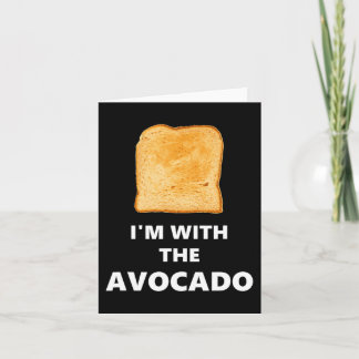 Ich bin mit dem Avocado Toast Halloween-Kostüm Karte