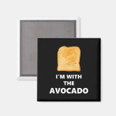 Ich bin mit dem Avocado Toast Halloween-Kostüm Magnet (Vorderseite/Rückseite)