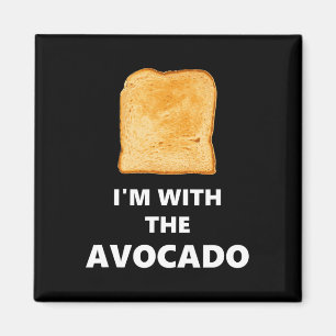 Ich bin mit dem Avocado Toast Halloween-Kostüm Magnet