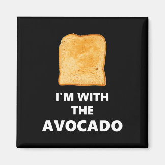 Ich bin mit dem Avocado Toast Halloween-Kostüm Magnet