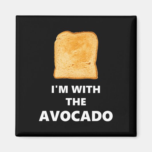 Ich bin mit dem Avocado Toast Halloween-Kostüm Magnet (Vorne)