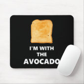 Ich bin mit dem Avocado Toast Halloween-Kostüm Mousepad (Mit Mouse)