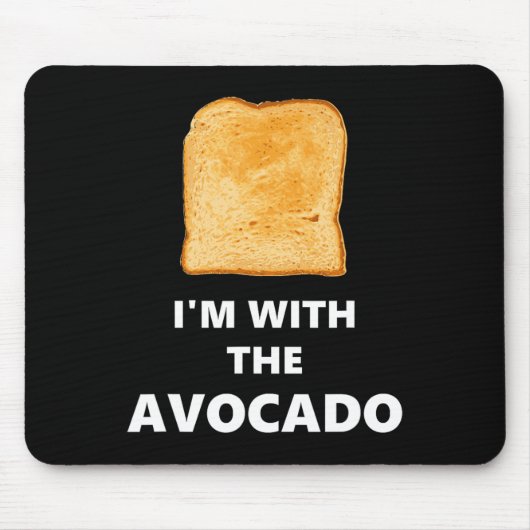 Ich bin mit dem Avocado Toast Halloween-Kostüm Mousepad (Vorne)