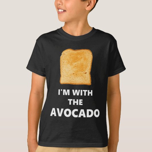 Ich bin mit dem Avocado Toast Halloween-Kostüm T-Shirt (Vorderseite)