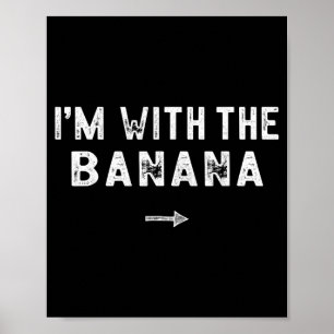 Ich bin mit dem Bananenkostüm zum passenden faulen Poster