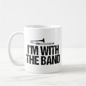 Ich bin mit dem Band Funny Trombone Player Kaffeetasse (Links)