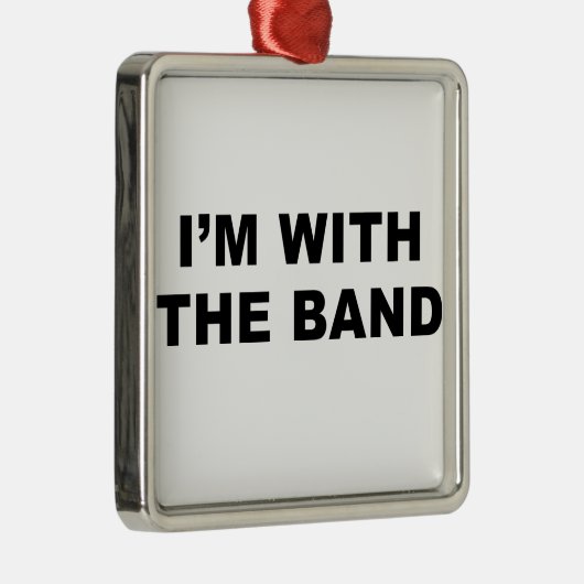 Ich bin mit dem Band Silbernes Ornament (Rechts)