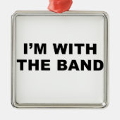 Ich bin mit dem Band Silbernes Ornament (Vorne)