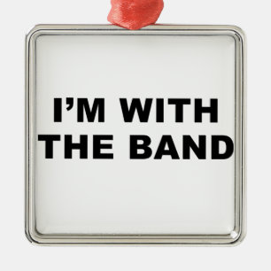 Ich bin mit dem Band Silbernes Ornament