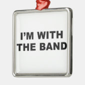 Ich bin mit dem Band Silbernes Ornament (Links)