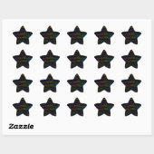 Ich bin mit dem Band Text Design ich Star Sticker (Blatt)