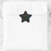 Ich bin mit dem Band Text Design ich Star Sticker (Tasche)