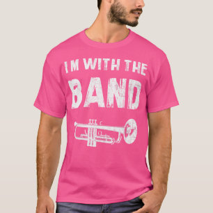 Ich bin mit dem Band-Trompet-Instrument T-Shirt