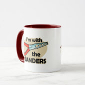 Ich bin mit dem Banders Tasse (Vorderseite Links)