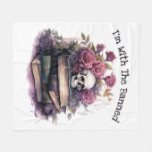 Ich bin mit dem Banned, Book Lover Fleecedecke (Vorderseite (Horizontal))
