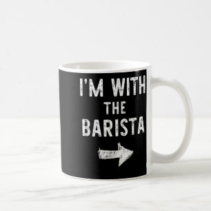 Ich bin mit dem Barista Lustiges Halloween Paarkos Kaffeetasse