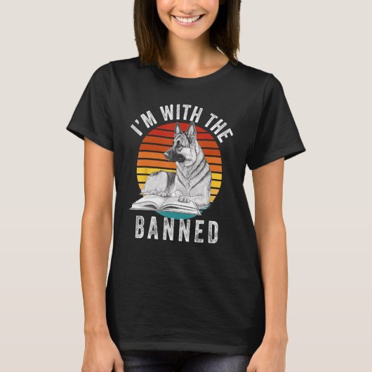 Ich bin mit dem Bücherverbotsbuch 2 T-Shirt (Vorderseite)